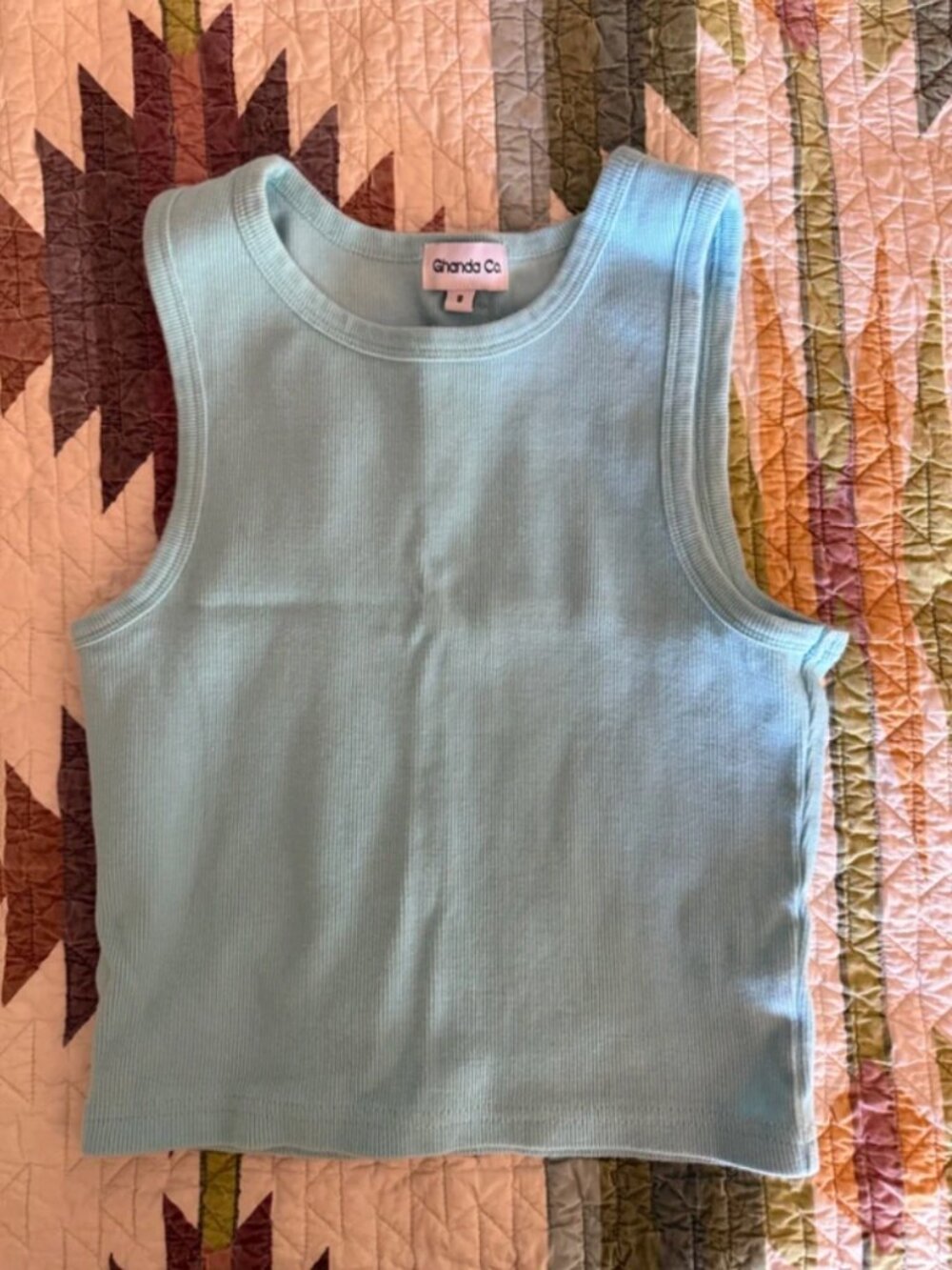 Ghanda Tank Top- Sky Blue
